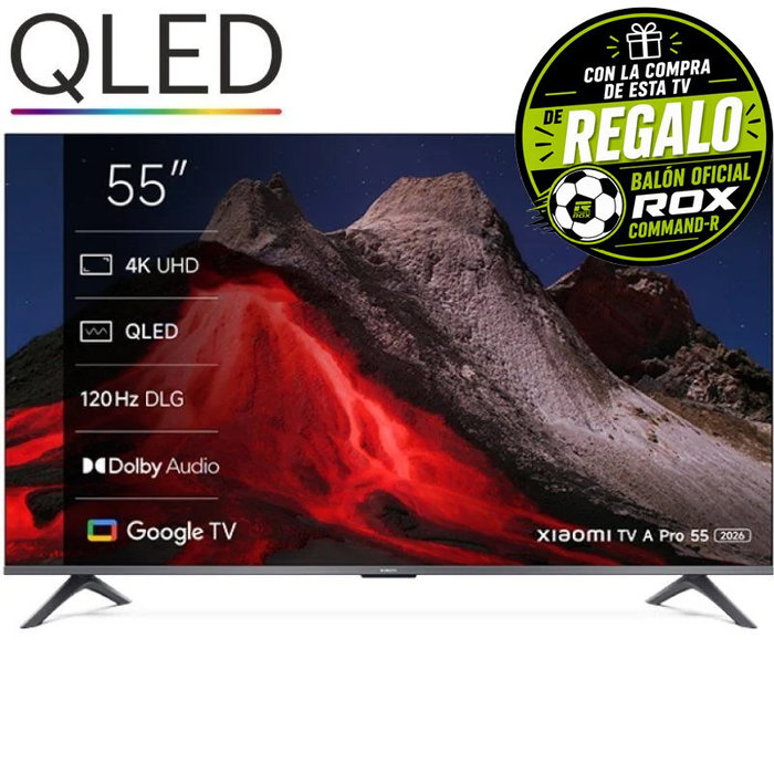 Xiaomi QLED TV A Pro 2026 55 pulgadas 4K UHD Google TV Gris